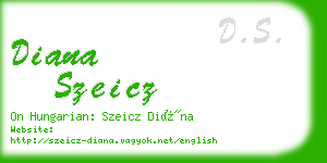 diana szeicz business card